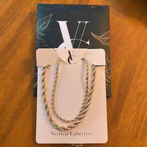 Vertical Collective Vera Braided necklace set